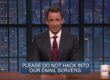 Seth Meyers talks Sony hack on "Late Night"