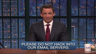 Seth Meyers Dares Sony Hackers to Come After Him and NBC (Video)