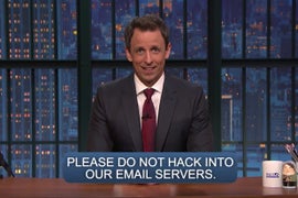 Seth Meyers Dares Sony Hackers to Come After Him and NBC (Video)