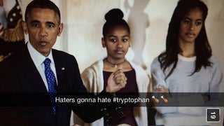9 Imaginary Snapchats From Sasha and Malia Obama (Photos)