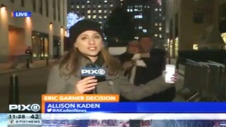 Eric Garner’s NYC Chokehold Death Reenacted During Live News Report (Video)