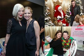 Inside Santa’s Secret Workshop With Sarah Michelle Gellar, Tori Spelling, Kristin Davis, Donald Faison (Video)