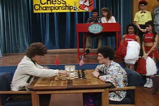 Screech wins the chess championship on the Saved by the Bell episode "Check Your Mate" Screech wins the chess championship on the Saved by the Bell episode "Check Your Mate"