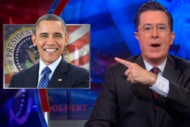 Stephen Colbert Books Barack Obama for Super-Long-Named Washington, DC Special (Video)