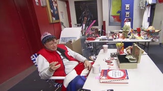 Stephen Colbert Holds Epic Yard Sale, Unveils Super-Creepy Self-Portrait on Studio Roof (Video)