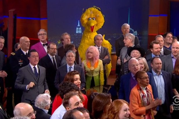 Last episode of "The Colbert Report"