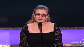 Carrie Fisher Honors Mom Debbie Reynolds With Touching, Funny Tribute at 2015 SAG Awards (Video)