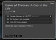 Game of Thrones "A Day in the Life"