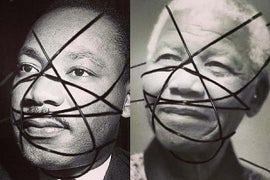 Madonna Turns Off Fans by Turning Martin Luther King Jr., Nelson Mandela Into ‘Rebel Heart’ Promo Art (Photos)