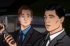 ‘Archer’ Forces Conan O’Brien Into Animated High-Speed Shootout (Video)