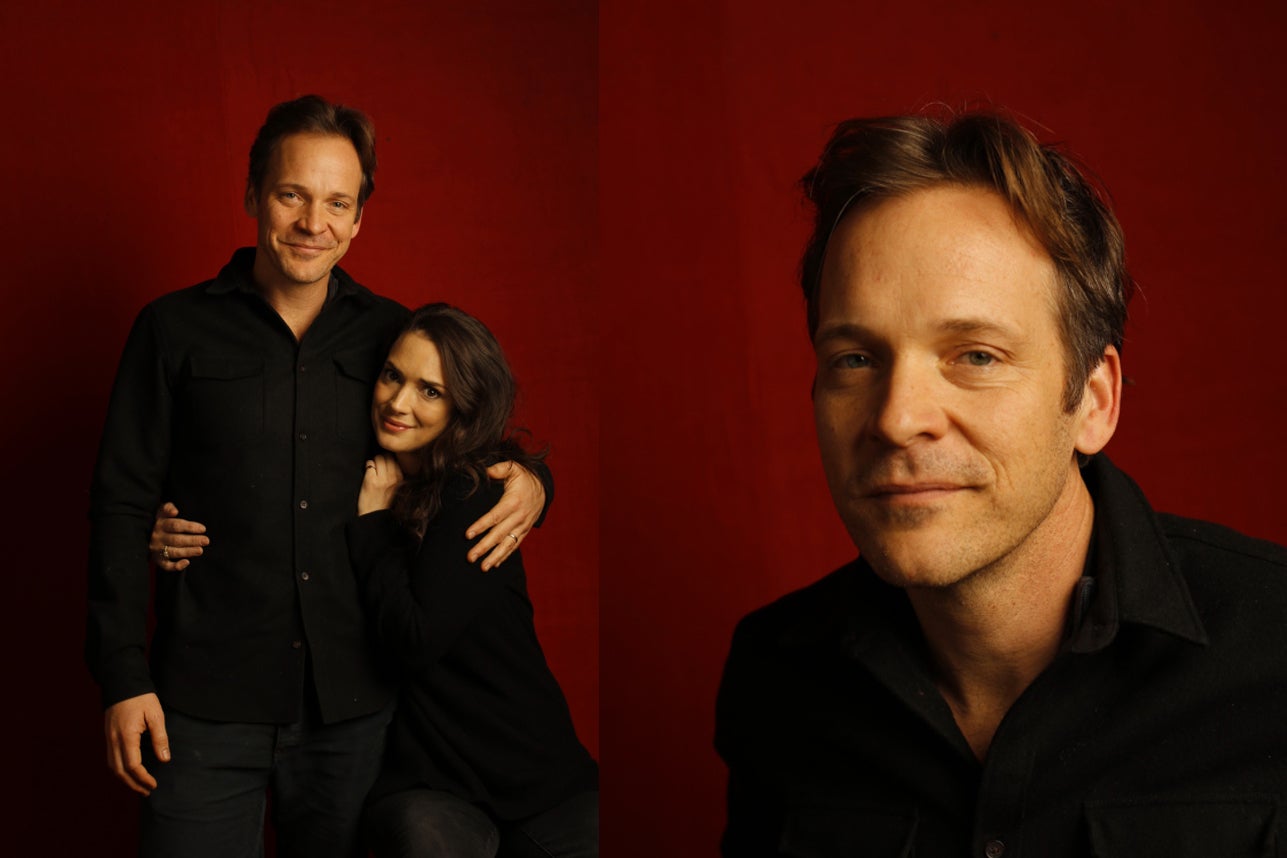 "Experimenter" stars Peter Sarsgaard and Winona Ryder, photographed by Patrick Fraser at TheWrap's Kia photobooth during the 2015 Sundance Film Festival in Park City, Utah on Jan. 23, 2015.