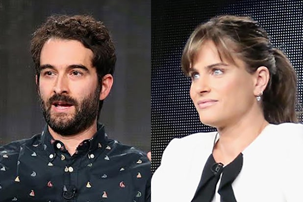 Jay Duplass, Amanda Peet Jay Duplass, Amanda Peet