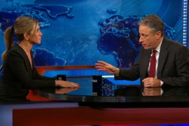 Jennifer Aniston Explains Making ‘Cake’ to Jon Stewart: ‘Screw It … F-ck It’ (Video)