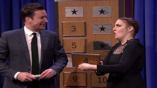 Lena Dunham Schools Jimmy Fallon and J.K. Simmons in a Game of ‘Pictionary’ (Video)