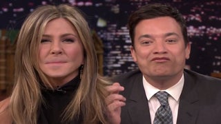 Jennifer Aniston and Jimmy Fallon Flip Lips to Debate the Super Bowl (Video)