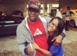 Bobby Brown and Bobbi Kristina Brown are shown together in a photo posted on her Instagram page on June 16, 2014
