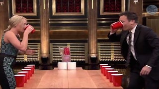 Margot Robbie Crushes a College Drinking Game on ‘Tonight Show’ (Video)