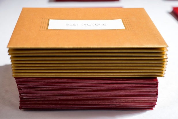 Oscar envelopes