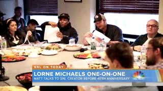 Matt Lauer Goes Behind the Scenes at ‘SNL’ With Creator Lorne Michaels (Video)