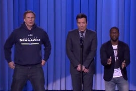 Will Ferrell, Kevin Hart, Jimmy Fallon Face Off in Epic Lip Sync Battle After Super Bowl (Video)