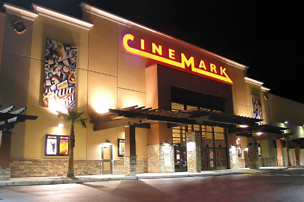 Thr Cinemark Movie Theater at Universal CityWalk is all decorated for