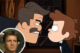 ‘Castle’ Star Nathan Fillion Faces a Ghastly Ghost on ‘Gravity Falls’ Return (Exclusive Video)