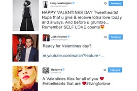 Kerry Washington Greets Her ‘Tweethearts’ Plus Valentine’s Day Wishes From Madonna, Rob Lowe, Eli Roth