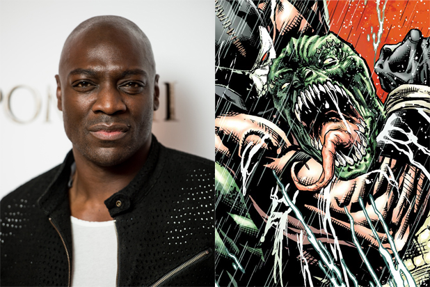 Adewale Akinnuoye-Agbaje (Ian Gavan/Getty Images); Killer Croc (DC Comics)