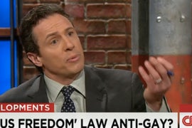 CNN’s Chris Cuomo Grills Anti-LGBT Indiana Law Defender: ‘You Cannot Fix Gay, Do You Understand That?’ (Video)
