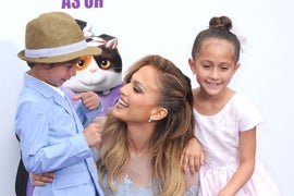 Jennifer Lopez and Her Twins Step Out in Style for ‘Home’ Premiere (Photos)