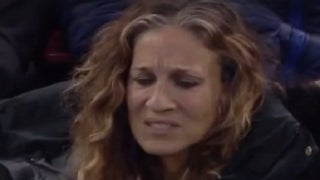 Sarah Jessica Parker Looks Disgusted by Tom Hanks at New York Rangers Game (Video)