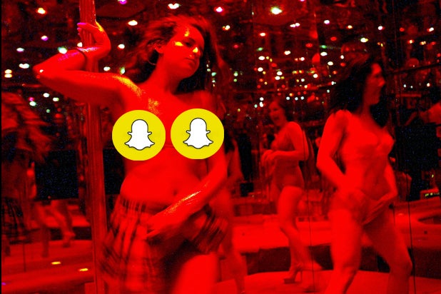 Snapchat battles strippers (Getty)