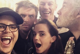 ‘Beauty and the Beast’ First Look: Emma Watson, Josh Gad, Dan Stevens on Set (Photo)