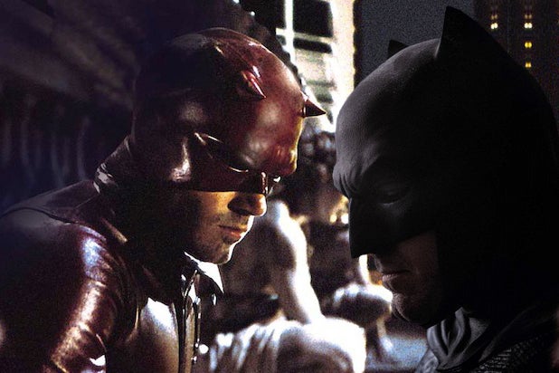 Ben Affleck as Daredevil and as Batman