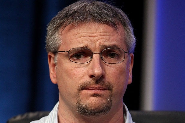 BEVERLY HILLS, CA - JULY 11: Executive producer Glen Mazzara of "Crash" speaks during day four of the Starz Channel 2008 Summer Television Critics Association Press Tour held at the Beverly Hilton hotel on July 11, 2008 in Beverly Hills, California. (Photo by Frederick M. Brown/Getty Images)