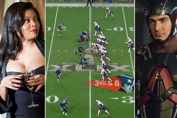 Taraji P. Henson of "Empire," Super Bowl 49, Brandon Routh of "DC's Legends of Tomorrow" (Fox, NFL, DC/CW)