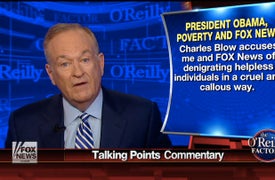 Bill O’Reilly Rails Against Obama For ‘Demonizing’ Fox News on Poverty Instead of Stressing Personal Responsibility (Video)