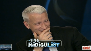Anderson Cooper Giggles, Wolf Blitzer Spits in Hilarious CNN Blooper Reel (Video)