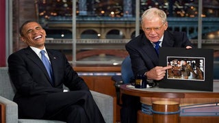 President Obama Pays Tribute to David Letterman on Night of Final Show