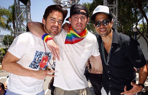 Channing Tatum Matt Bomer Boost Magic Mike Xxl With Float At Los Angeles Gay Pride Parade Photos Michael bereal ripping on the piano with bryan white on bass. channing tatum matt bomer boost magic