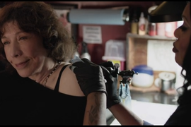 Laverne Cox Tattoos Lily Tomlin in New ‘Grandma’ Trailer (Video)