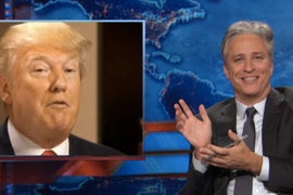 Jon Stewart Goes Bonkers on GOP, Donald Trump Over Dramatic Same-Sex Marriage Reactions (Video)