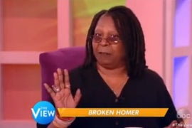 ‘View’s’ Whoopi Goldberg on Homer Simpson Leaving Marge for Lena Dunham: ‘What About a Sister?’ (Video)