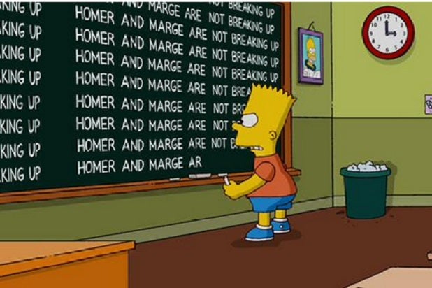 Bart Simpson Slams Reports Of Marge Homer Split Photo 
