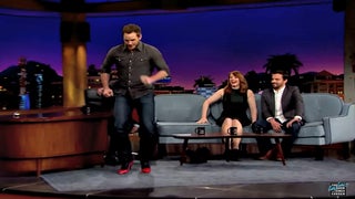 Chris Pratt Runs in High Heels Like Co-Star Bryce Dallas Howard Did in ‘Jurrassic World’ (Video)