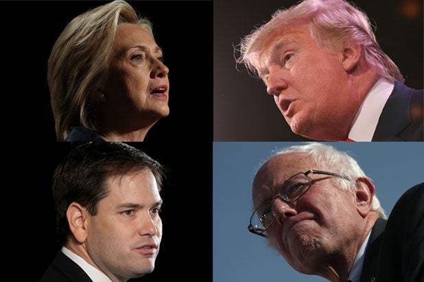 Clinton Trump Rubio Sanders