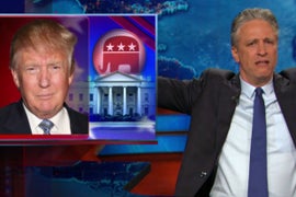 Jon Stewart Likens Media Coverage of Donald Trump to ‘Incessant Masturbation’ (Video)