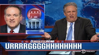 Jon Stewart Left Speechless by Mike Huckabee’s Holocaust ‘Door of Oven’ Comments (Video)