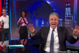 Jon Stewart Sings Donald Trump’s Praises With ‘Grease’ Parody, ‘Summer Trumpin” (Video)