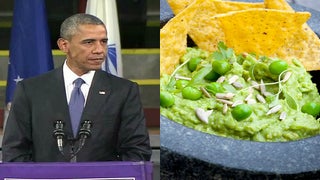Obama Blasted for Joining Jeb Bush in Green Pea Guacamole Debate